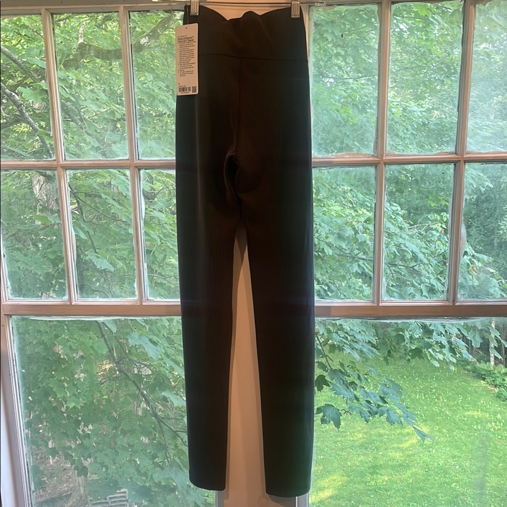 Lululemon Black Ribbed High-Waisted Leggings